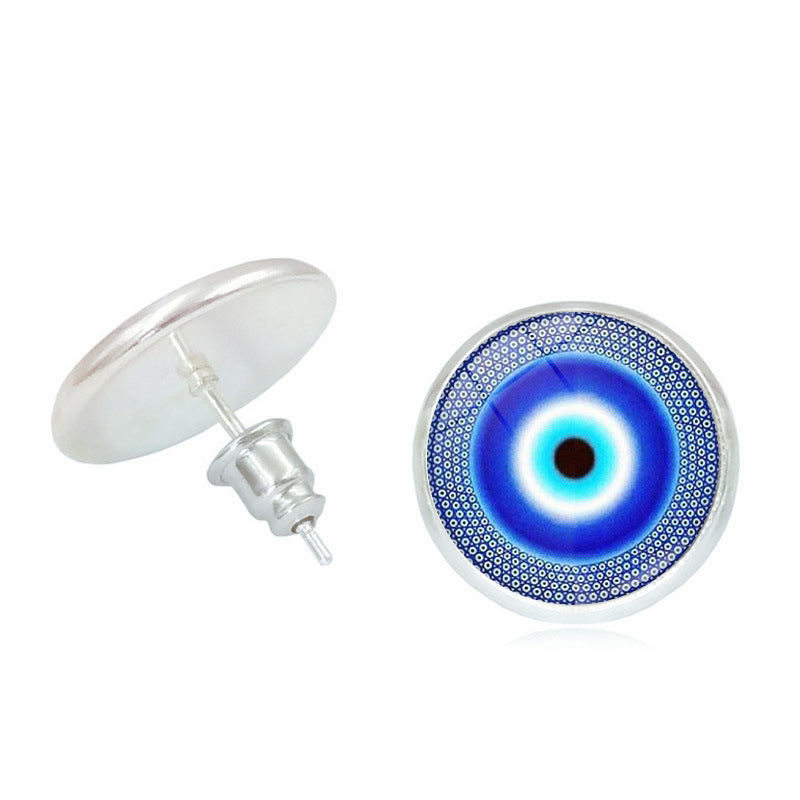 Wholesale Devil Eye Metal Earrings